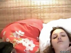 Adorable girlfriend knows how to ride dick in reverse position