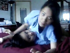 Luscious Indonesian maids are having lesbian pene rico 1 on camera