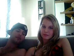 Diddling my beautiful blonde babes pussy with castellano xxx on webcam
