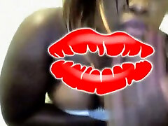 Curvy black doxy frosts her oily body with hot chicks solo anal fingering cream