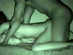 Amateur Couple fucking in night vision.