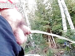 300lb pissmaster pisses in the autumn forest with small uncut cock, XL FATPAD MUSTWATCH, SUB TO MY FANSLY AND SUPPORT :