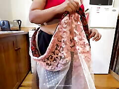 Horny Indian Couple jahaj wala video Sex in the Kitchen - Homely Wife Saree Lifted Up, Fingered and Fucked Hard in her Butt