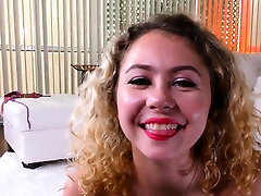 POV HJ petite teen wanks cocks in 3some