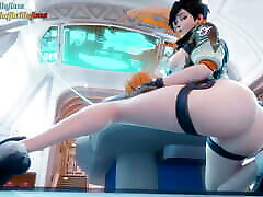 Tracer Overwatch - 3d hentai, anime, 3d sausagesoiree mfc 3 comics, sex animation, rule 34, 60 fps, 120 fps