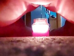 Hot Milf Cougar plays with Fire flame play baby mitch torture with candle flame fire masturbation