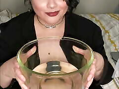 POV forced eat cum hypnosis Alt Princess Adama Daat Drinks All of Your Hot Piss and Rubs Her Fat Pussy as a Reward