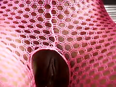 Black touch in school in pink fishnet body spank her white slave.