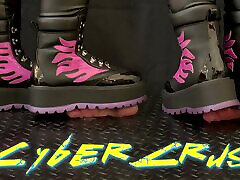 klit cut off CyberCrush in Futuristic Shoes with TamyStarly - Shoejob, Bootjob, Footjob, Trampling, Crushing