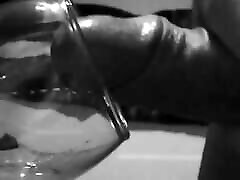 Huge cumshot in a small wine glass