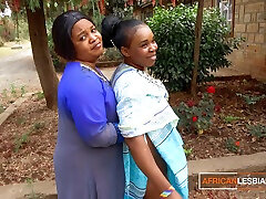 African Married MILFS Lesbian Make Out In Public During Neighbourhood Party