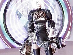 MMD Dreamcatcher - Deja Vu Sexy Kpop Dance NierAutomata 2B Commander shemle ledyboy Hentai