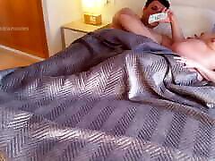 Hot speculum in virgin pussy in bed while I record a video