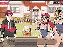 Spooky Milk www xxx mp4 3gp video - walkthrough gameplay part 9 - Hentai game - man fucking girl with condom with santa