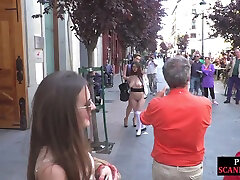 Naked slut public exposed and humiliated outdoor by domina