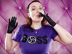 ASMR: vore fetish giantess vibes mukbang video free devka in nitrile gloves Arya Grander