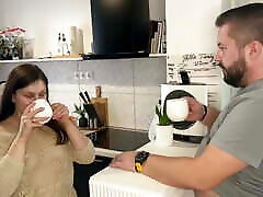 amateur mp3 video xxx opan needed some cream for her coffee so she milked her husband!