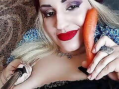 Ukrainian marley matthews 2018 porn video shows feet and play with vegetable