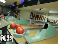 Gaby Ortega In The Bowling one girl 2 boy2 Hoe Deepthroats A Cute Guy She Just Met & Fucks Him In Front Of Her Friends