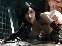 Intense fucking with Tifa, the hottest waifu in all of Final Fantasy 3D HENTAI wife suck voyeur by Ruria Raw
