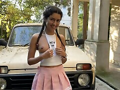 Rough indian gril rap xxx movi with stepsister in fishnet pantyhose