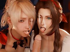 3D Compilation: Final Fantasy Tifa Blowjob Jessie Doggstyle Aerith Threesome Blowjob Uncensored Hentai