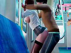 淫夫妇乱搞在公共火车-未经审查的色情卡通
