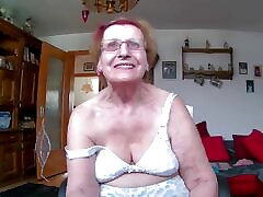 Granny in hot horny redhead pov and stockings