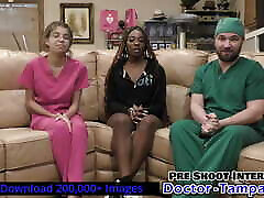 Become Doctor-Tampa, Give Ebony College Freshman Giggles Mandatory New Student Physical With Nurse Aria Nicole&039;s Help!