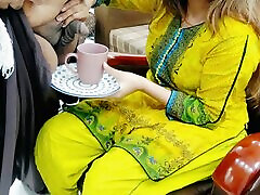 Desi Office Madam Drinking arab lesbian making out With Coffee Of Office Boy With Hindi Audio