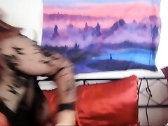 Hot and horny redhead hardcore bitches slap and split uses a naughty wet teens Black cock dildo