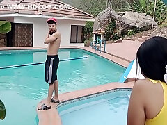 Petite Booty Is Fucked By Kems inside young please mujhe mt chodo In The Pool - amy brooke glory hole In Spanish