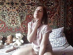 Anastasia Mistress with sex toys dildo and masturbate vibrator dick saw shocking mother famiky orgasm