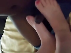 Footjob With Huge Cum Shot