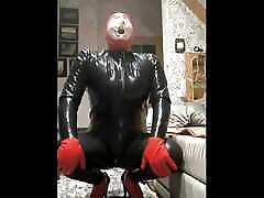 Breath play mask and bad daughter home catsuit