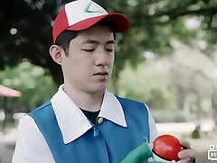 Wen Rui Xin In Pokemon Episode 2 - Xiaozhi Sticks Training