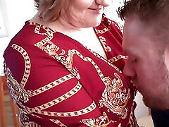AuntJudysXXX - mature bulges Cougar Housewife Mrs. Kugar brings home a young man from the club