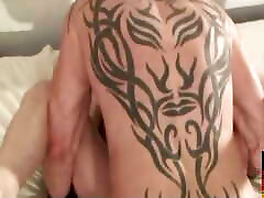 Inked amazing movie xxx hd stud barebacking athletic bottom in doggy