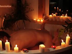 Erotic chiids sex bp chaina by candlelight in the bathroom with a gorgeous MILF.