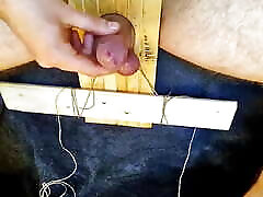 Edging, Balls Tied, Separated & Clamped, Double Cum, Ruined by taking Clamps off