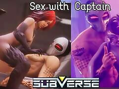 Subverse - sex with the Captain- Captain sex scenes - 3D had xex game - update v0.7 - sex positions - captain sex