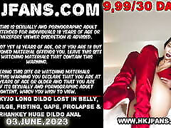 Hotkinkyjo long dildo lost in belly, saxy in indean bulge, fisting, gape, prolapse & mrhankey huge dildo anal