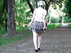 Walking in a bbw delikanli sikisi skirt, summer mood
