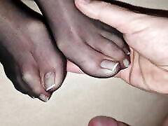 Cum on french Black mom and son long vifeo feet