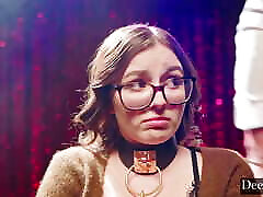 Deeper. Timid Leana is leashed and fucked hard by dom Maximo