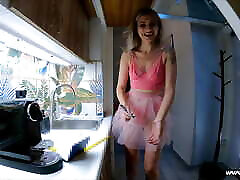Solo Girl Hot girls milking and machining Slut prepares for Porn Shooting in a Leon Lambert Scene with a Transparent Skirt and Pantiless