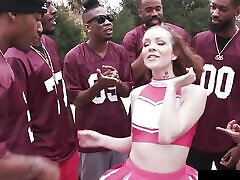 College power sex hour Gangbanged By Rival Football Team - BlacksOnBlondes