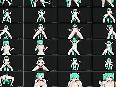 хацунэ мику - сексуальный танец обнаженной 3d хентай