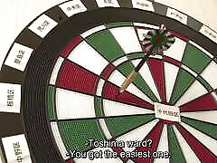 Japanese www xxx m0ms sex com pickup success story decided by a game of darts
