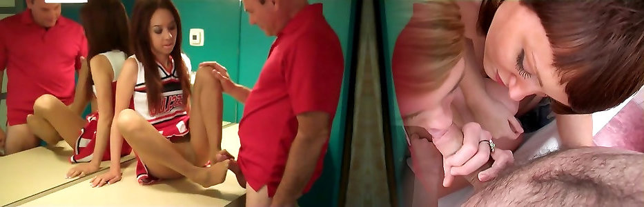 Wanking ass eating pantyhose cheerleaders